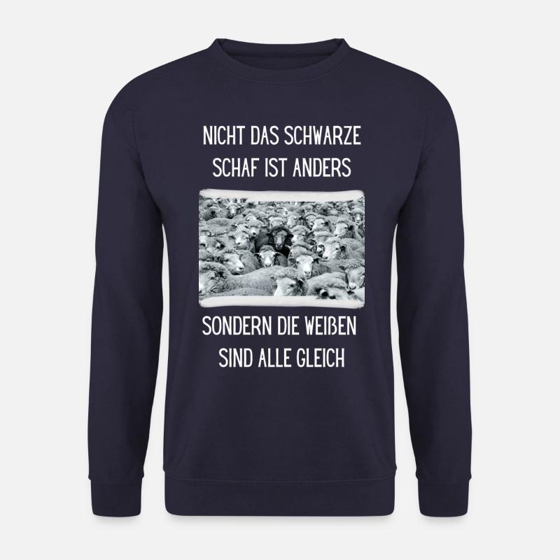 Sei anders - Schwarzes Schaf - Unisex Pullover - Navy