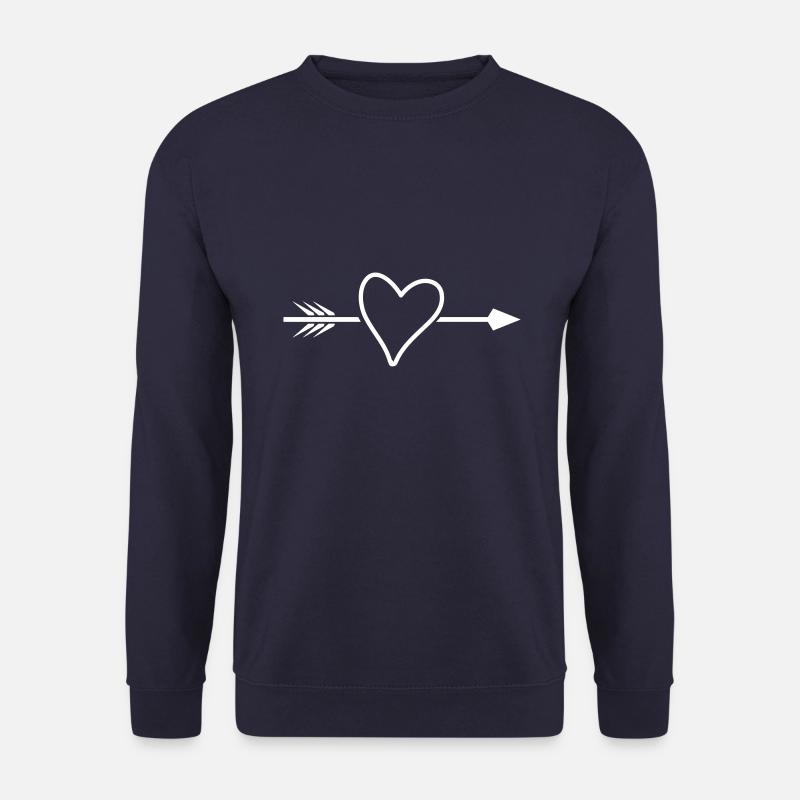 herz pfeil symbol - Unisex Pullover - Navy