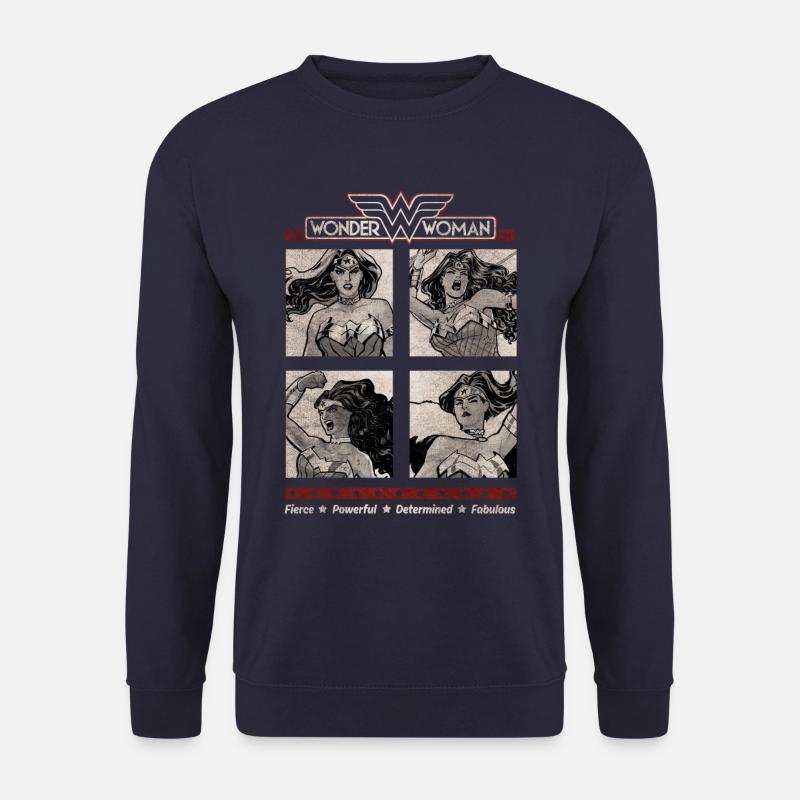 DC Comics Originals Wonder Woman Posen - Unisex Pullover - Navy