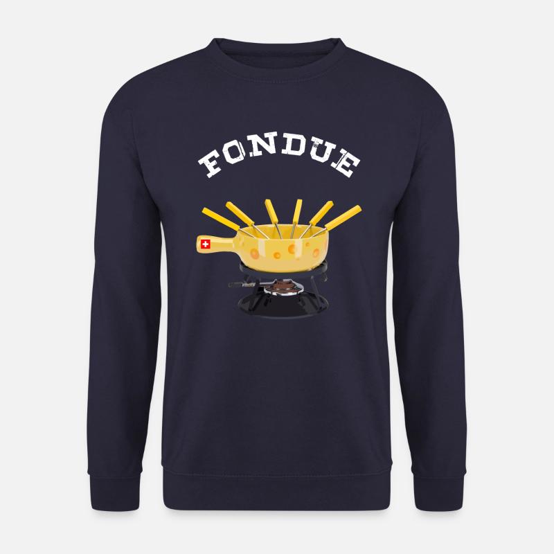 Fondue blanc - Sweat-shirt Unisexe - marine