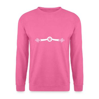 hund pfote symbol linie - Unisex Pullover - Pink - Vorne