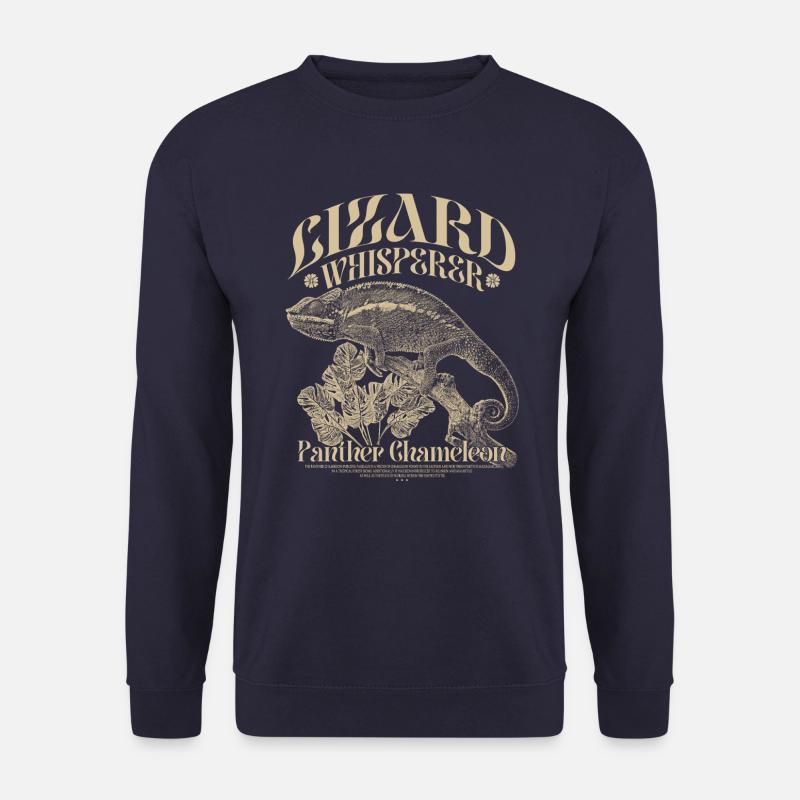 Pantherchamäleon Chamäleon Echsenflüsterer - Unisex Pullover - Navy