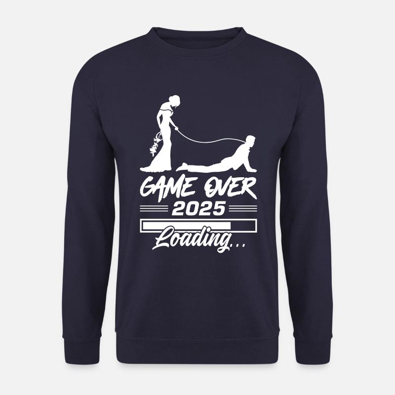 Hochzeit Loading 2025 Game Over - Unisex Pullover - Navy