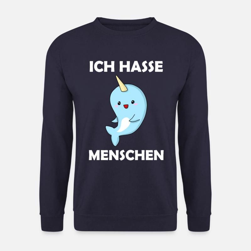 Ich hasse Menschen - Unisex Pullover - Navy