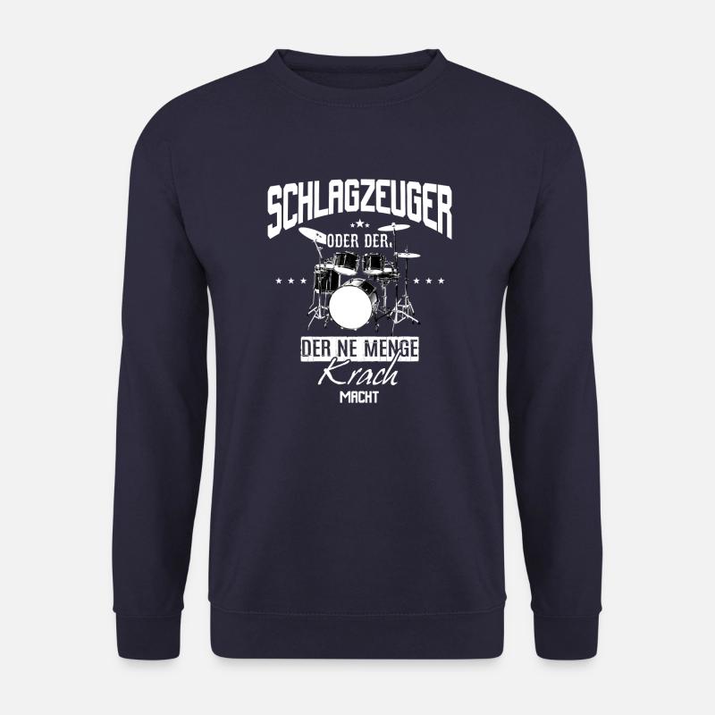 schlagzeuger ohne Grunge.PNG - Unisex Pullover - Navy