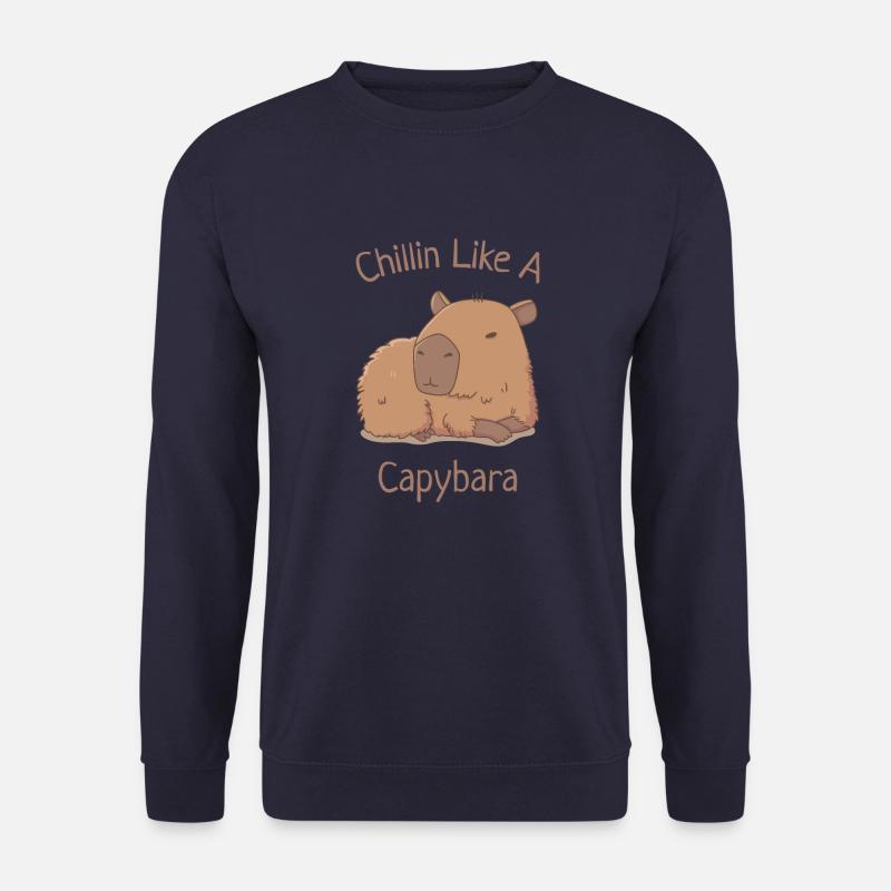 Chillin Like A Capybara - Unisex Sweatshirt - navy