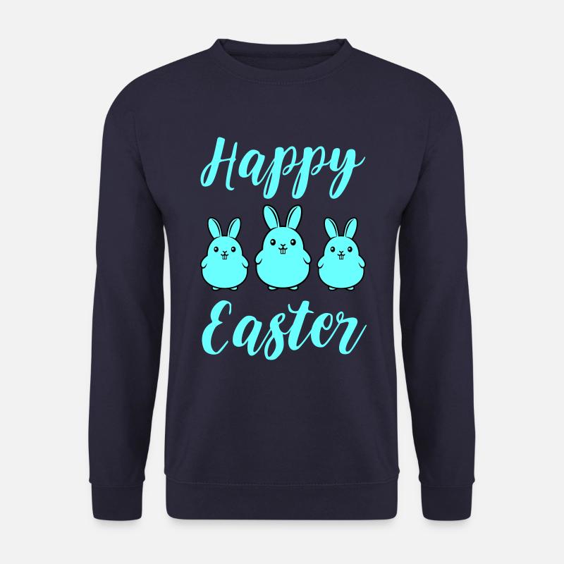Joyeux lapins de Pâques - Sweat-shirt Unisexe - marine