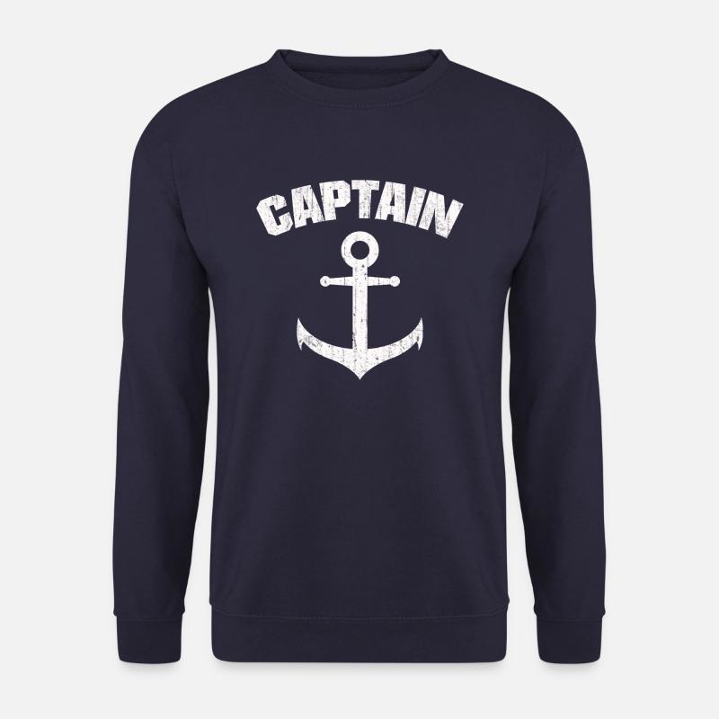 CAPTAIN ANCHOR GRUNGE - Unisex Pullover - Navy