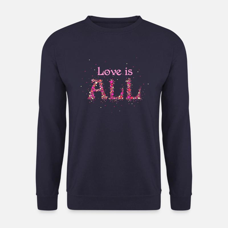 Love is all 2 - Unisex Pullover - Navy