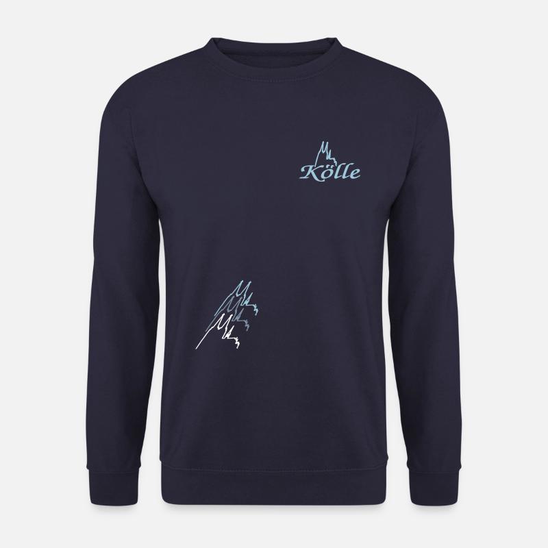 Kölner Dom-Kette - dreifarbig 2 - Unisex Pullover - Navy