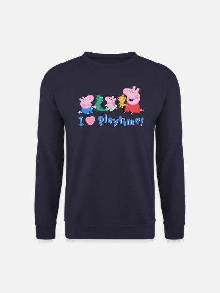 Peppa Pig Design Peppa Mit Schorsch Und Evie - Unisex Pullover - Navy