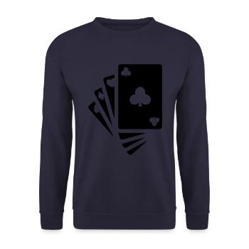 Map Icon Icon - Unisex Sweatshirt - navy - Front - Alina (178cm) & Michal (187cm)