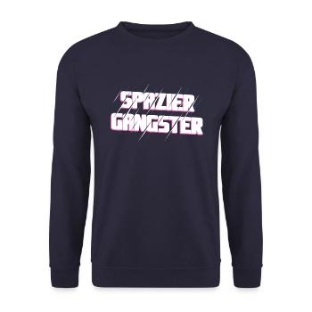 Spaziergangster - Unisex Pullover - Navy - Vorne - Alina (178cm) & Michal (187cm)