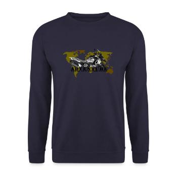 TG AdventureMotorcycles - Unisex Pullover - Navy - Vorne - Alina (178cm) & Michal (187cm)