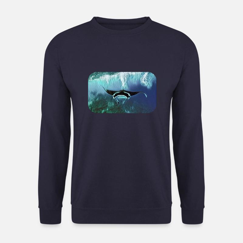 Manta Mantaray Mantarochen - Unisex Pullover - Navy