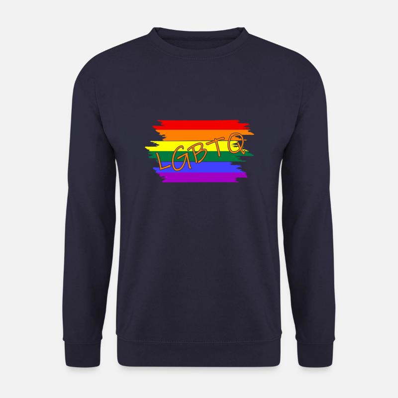 gay pride lgbtq - Unisex Pullover - Navy