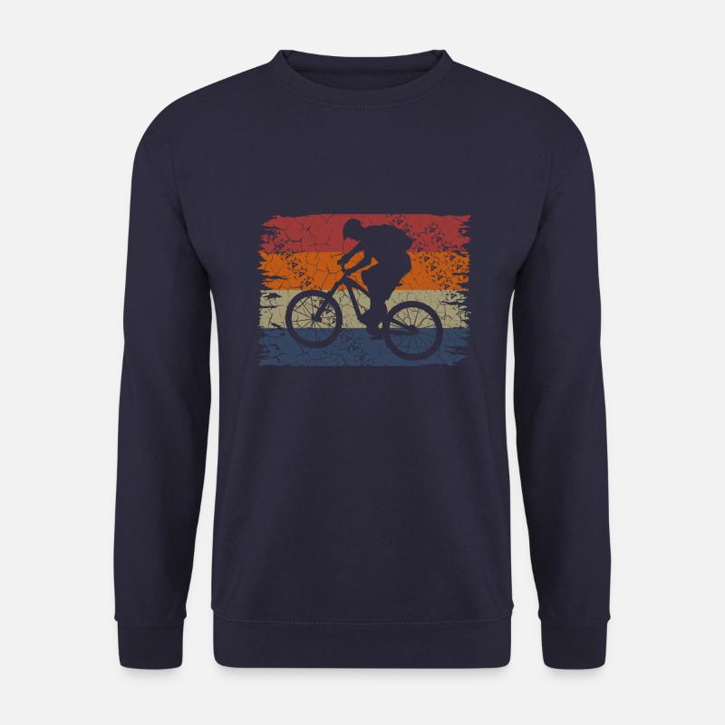 Mtb Mountainbike retro Mountainbiker Geschenk - Unisex Pullover - Navy