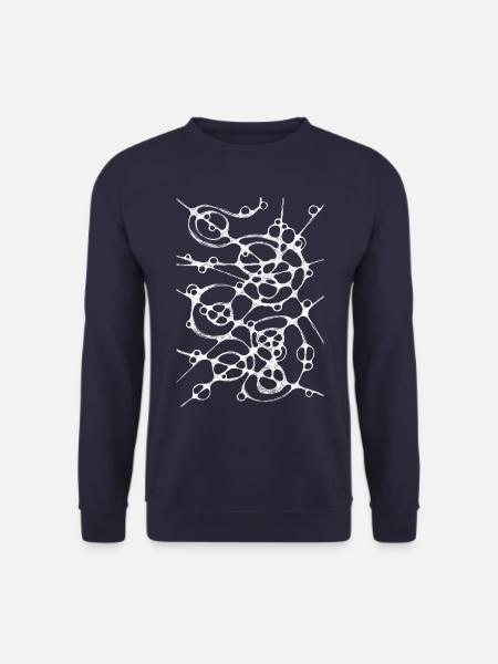 Neurographic Monochrome Neuro Art 2 - Unisex Pullover - Navy