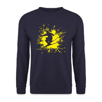 Ski - Unisex Pullover - Navy - Vorne - Alina (178cm) & Michal (187cm)