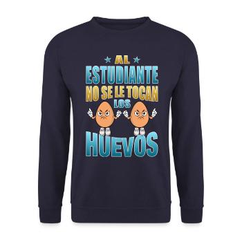L’élève ne touche pas ses couilles - Sweat-shirt Unisexe - marine - Devant - Alina (178cm) & Michal (187cm)