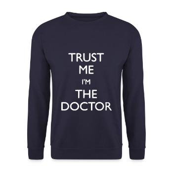 Trust me I’m the Doctor - Sweat-shirt Unisexe - marine - Devant - Alina (178cm) & Michal (187cm)