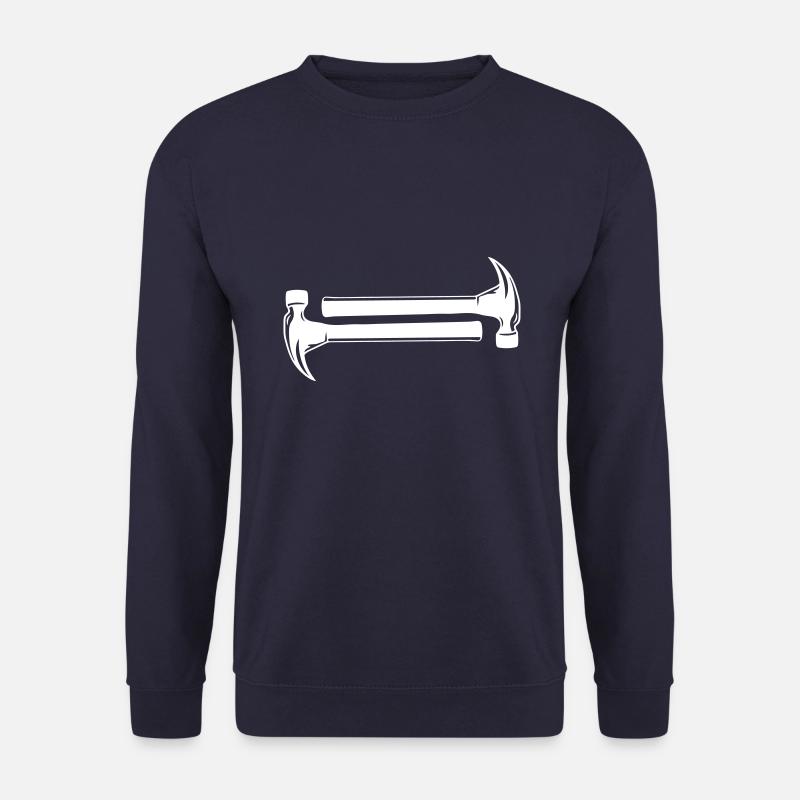 tool hammer symbol - Unisex Sweatshirt - navy