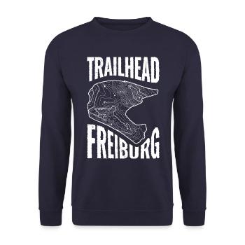 Chemise VTT Trailhead Freiburg - Sweat-shirt Unisexe - marine - Devant - Alina (178cm) & Michal (187cm)