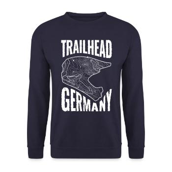 Mountanbike Trailhead Germany - Unisex Sweatshirt - navy - Front - Alina (178cm) & Michal (187cm)