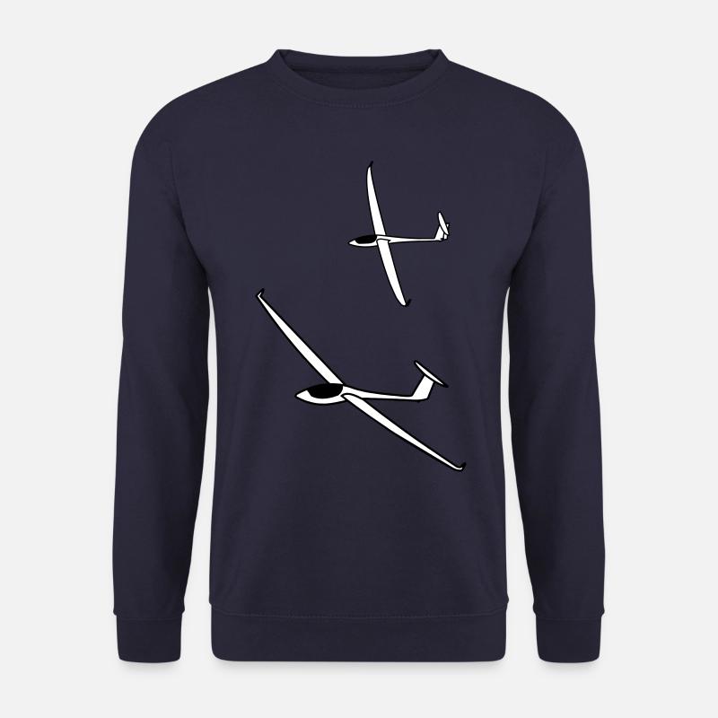 gliding glider pilot - Sweat-shirt Unisexe - marine