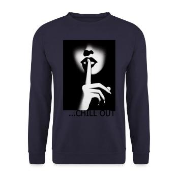 Chill Out - Unisex Pullover - Navy - Vorne - Alina (178cm) & Michal (187cm)