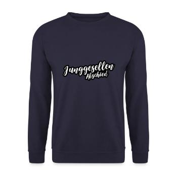 Junggesellen Abschied Jga - Unisex Pullover - Navy - Vorne - Alina (178cm) & Michal (187cm)