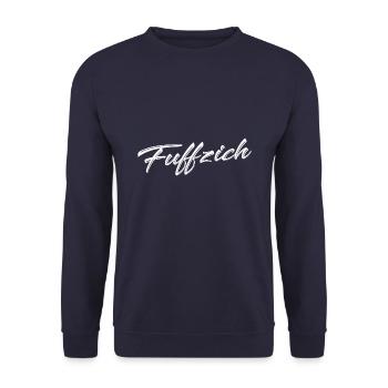 50. Geburtstag Fuffzich 50 Jahre Geschenk - Unisex Pullover - Navy - Vorne - Alina (178cm) & Michal (187cm)