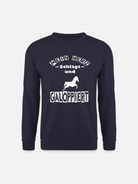 Pferd Pferd Pferd - Unisex Pullover - Navy