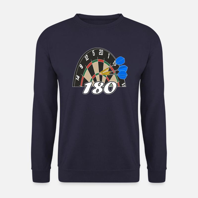 Darts 180 Dartboard Dartpfeil Triple 20 Geschenk - Unisex Pullover - Navy