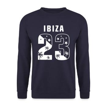 Ibiza 23 - Unisex Sweatshirt - navy - Front - Alina (178cm) & Michal (187cm)