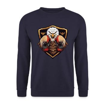 Eagle Boxer MMA - Sweat-shirt Unisexe - marine - Devant - Alina (178cm) & Michal (187cm)