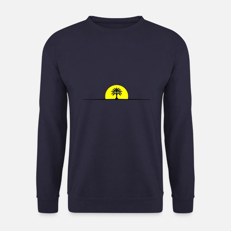 Palme Sonne Linie - Unisex Pullover - Navy