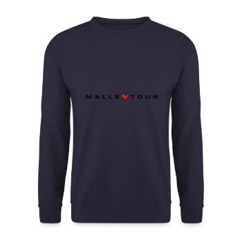 Malle Tour Coeur - Sweat-shirt Unisexe - marine - Devant - Alina (178cm) & Michal (187cm)