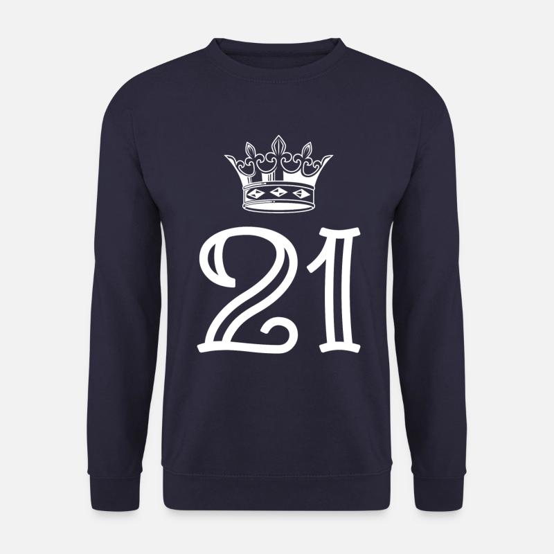 21 Number crown - Unisex Sweatshirt - navy