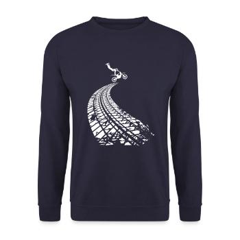 motorek Motor - Sweat-shirt Unisexe - marine - Devant - Alina (178cm) & Michal (187cm)