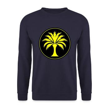 Palm Tree Icon - Unisex Sweatshirt - navy - Front - Alina (178cm) & Michal (187cm)