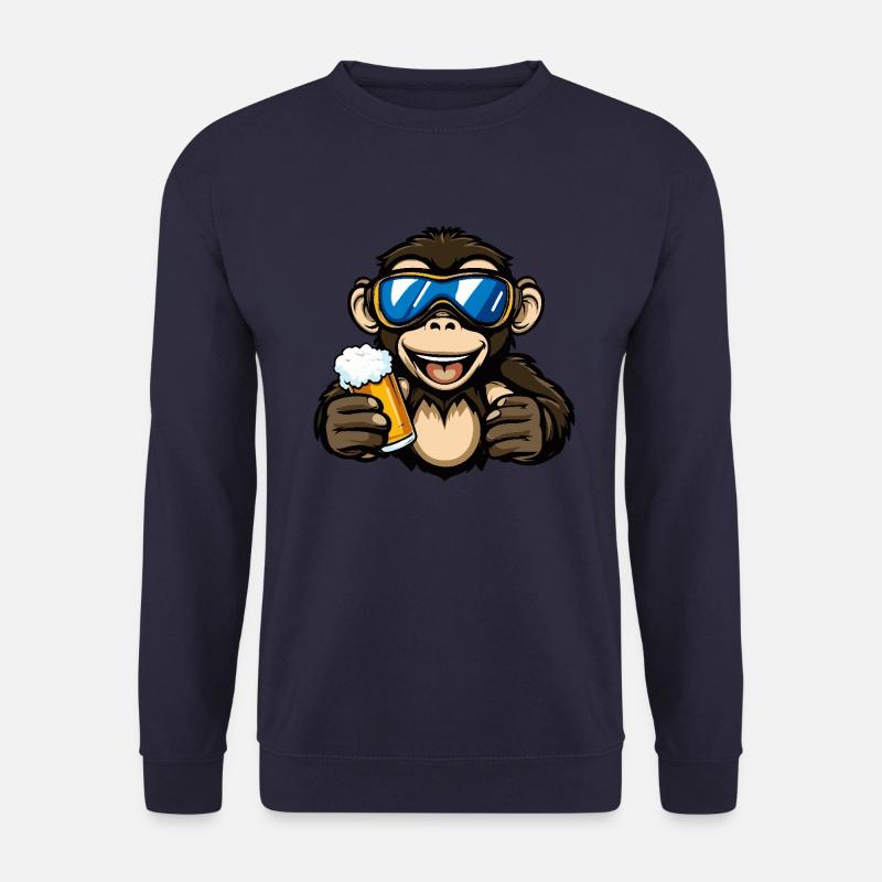 Bière après-ski Monkey - Sweat-shirt Unisexe - marine