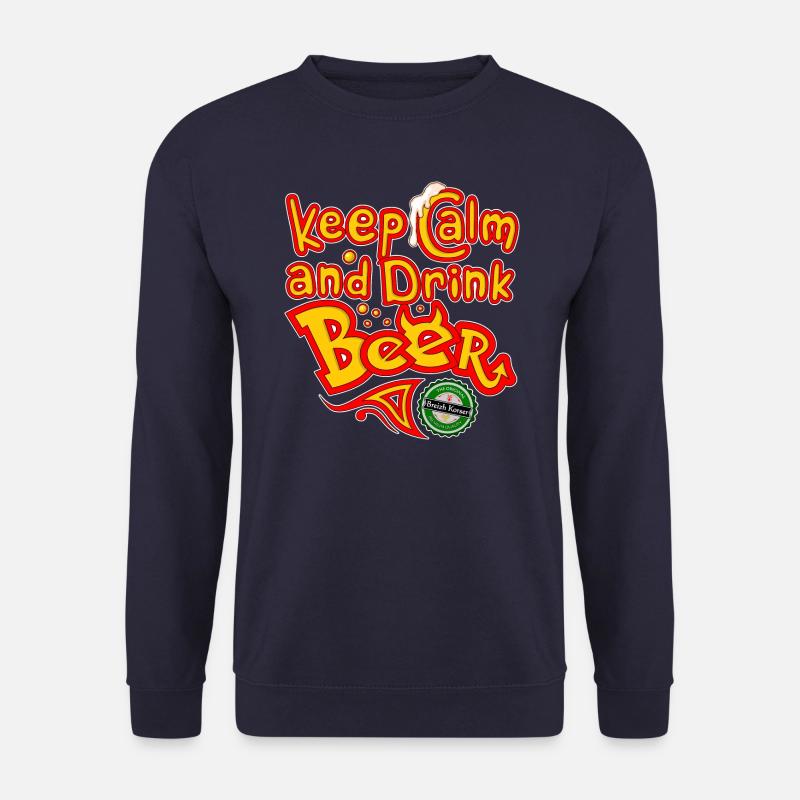 Keep calm and drink beer - Unisex Sweatshirt - navy