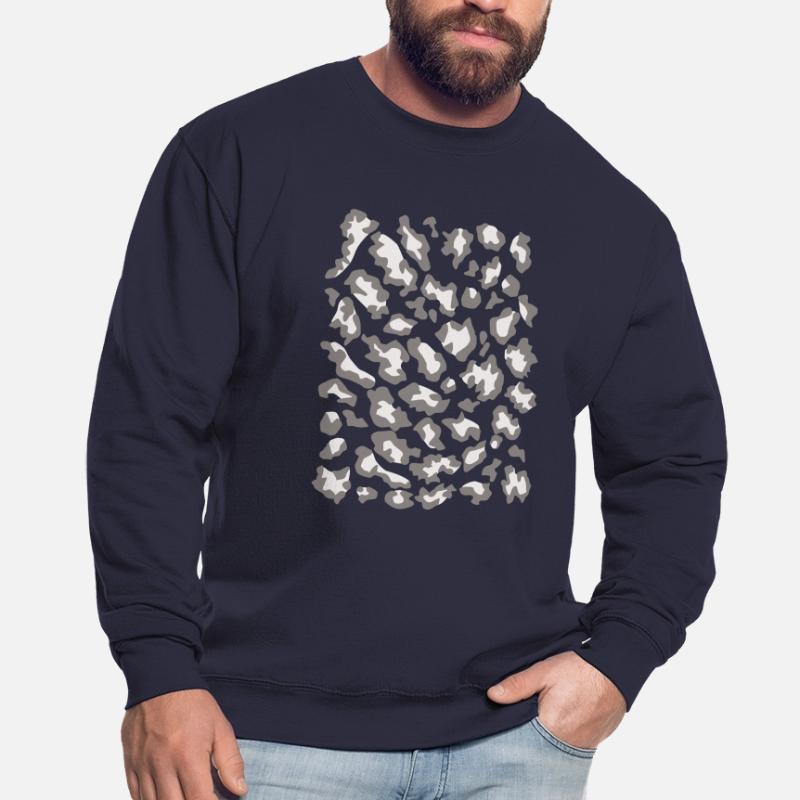 Snow leopard pattern light Unisex Sweatshirt