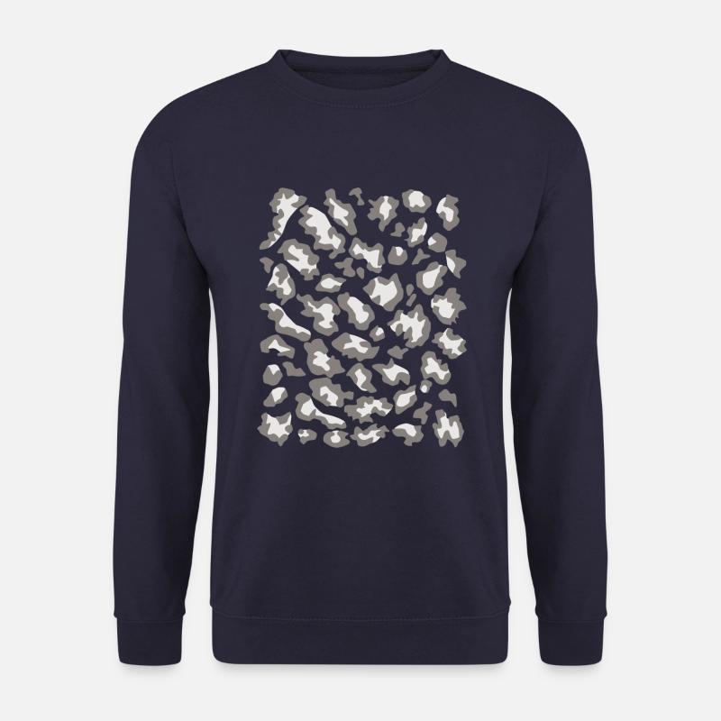 Snow leopard pattern light - Unisex Sweatshirt - navy
