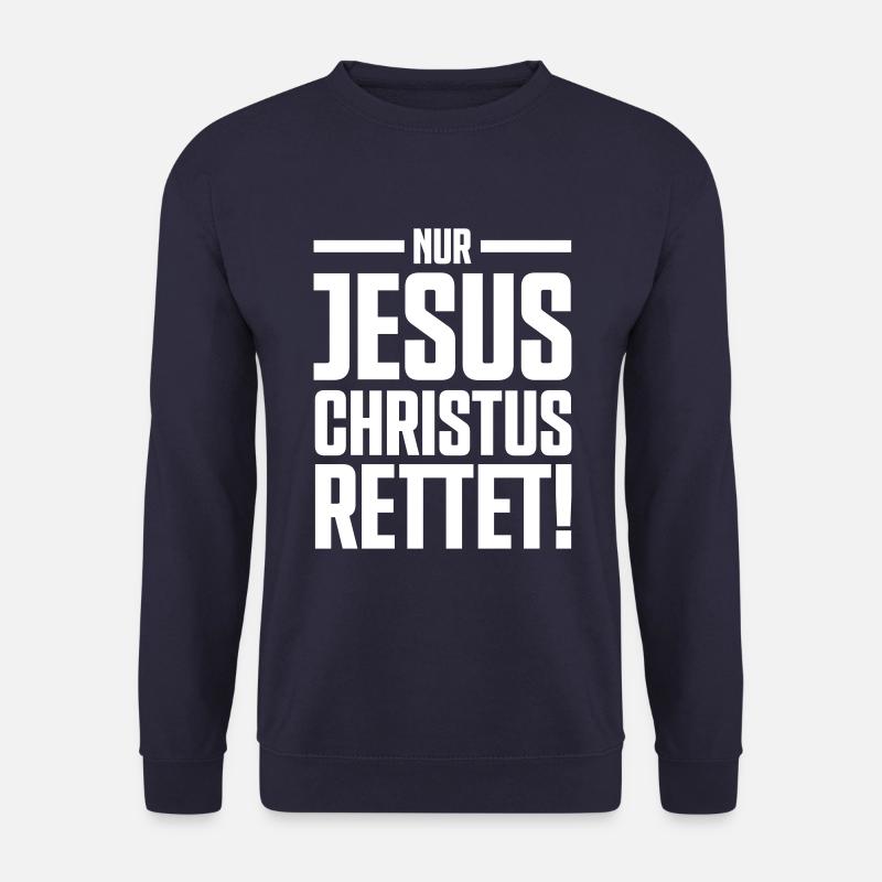 Jesus rettet - Unisex Pullover - Navy