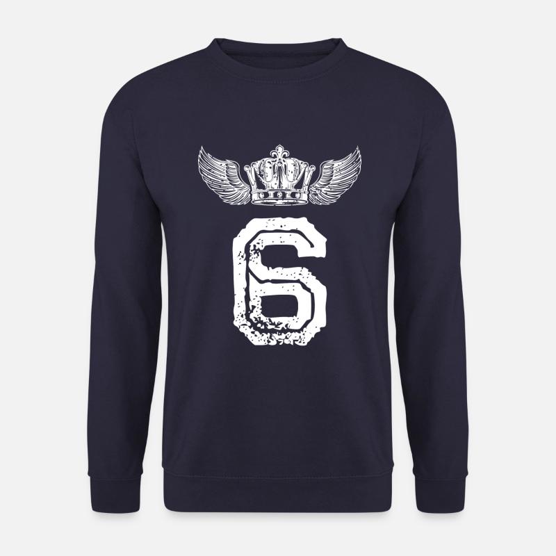 6 Number crown - Unisex Sweatshirt - navy