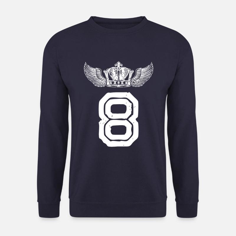8 Number crown - Unisex Sweatshirt - navy