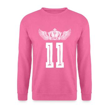 11 Number crown - Unisex Sweatshirt - pink - Front