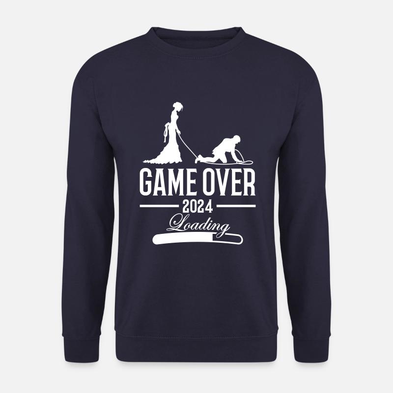 Hochzeit Loading 2024 Game Over - Unisex Pullover - Navy